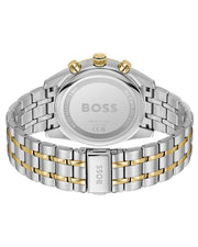 Hugo Boss Skytraveller Chronograph Blue Dial Two Tone Steel Strap Watch for Men - 1514247