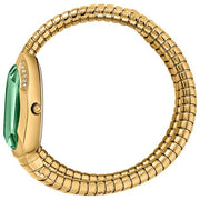 Just Cavalli Glam Evo 4 Green Dial Gold Steel Strap Watch for Women - JC1L209M0045