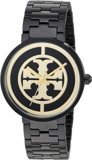 Tory Burch Reva Black Dial Black Steel Strap Watch for Women - TBW4039