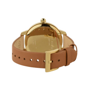 Tory Burch Collins Quartz White Dial Brown Leather Strap Watch for Women - TBW1202