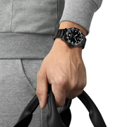 Tissot Seastar 1000 Quartz Black Dial Black Steel Strap Watch for Men - T120.410.33.051.00