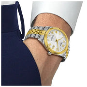 Tissot Ballade Powermatic 80 Cosc Silver Dial Two Tone Steel Strap Watch for Men - T156.408.22.033.00