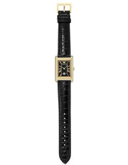 Emporio Armani Gino Black Dial Black Leather Strap Watch for Men - AR11666