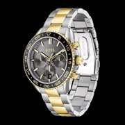 Hugo Boss Runner Chronograph Grey Dial Two Tone Steel Strap Watch for Men - 1514144