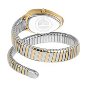 Just Cavalli Serpente Metallica Mother of Pearl Dial Two Tone Steel Strap Watch for Women - JC1L208M0065