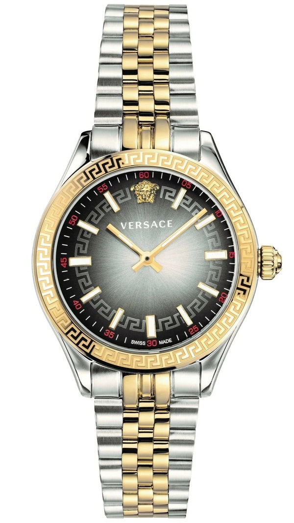 Versace Hellenyium Grey Dial Two Tone Steel Strap Watch for Women - VEHU00520