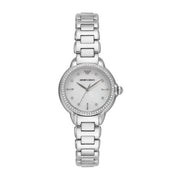 Emporio Armani Mia Mother of Pearl Dial Silver Steel Strap Watch for Women - AR11596