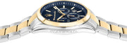 Maserati Attrazione Chronograph Blue Dial Two Tone Steel Strap Watch for Men - R8853151008