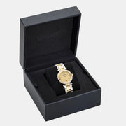 Versace Reve Analog Gold Dial Two Tone Steel Strap Watch for Women - VE8B00324