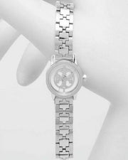 Tory Burch Reva Silver Dial Silver Steel Strap Watch for Women - TBW4044