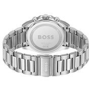 Hugo Boss Strike Chronograph Blue Dial Silver Steel Strap Watch for Men - 1514240