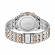Hugo Boss Tourmaster Chronograph Blue Dial Two Tone Steel Strap Watch for Men - 1514288