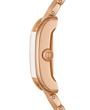 Tory Burch Eleanor Mother of Pearl White Dial Rose Gold Steel Strap Watch for Women - TBW1079