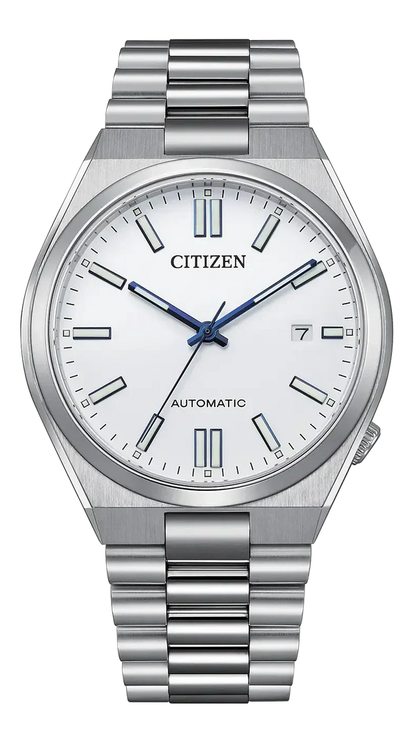 Citizen Tsuyosa Automatic White Dial Silver Steel Strap Watch for Men - NJ0159-86A