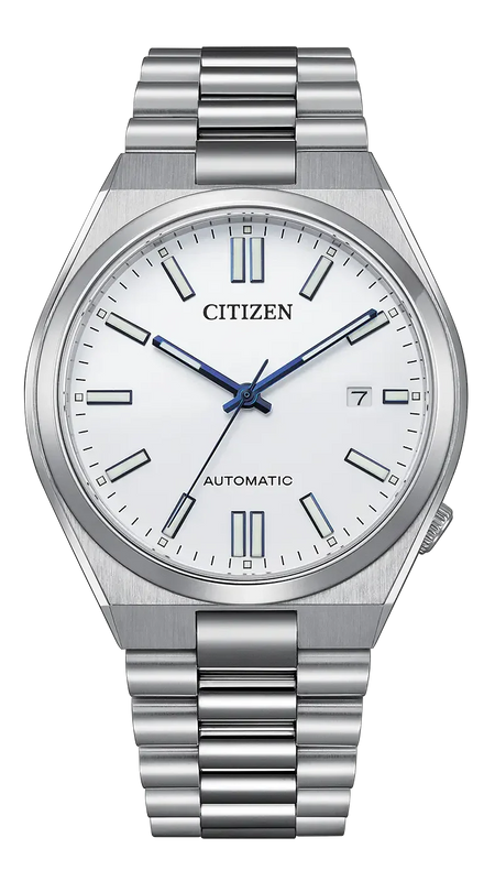 Citizen Tsuyosa Automatic White Dial Silver Steel Strap Watch for Men - NJ0159-86A