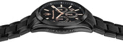 Maserati Attrazione Chronograph Black Dial Black Steel Strap Watch for Men - R8853151009