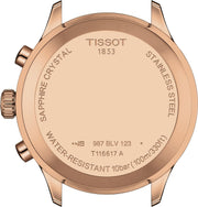 Tissot T-Sport Chrono XL Blue Dial Blue Leather Strap Watch for Men - T116.617.36.042.00