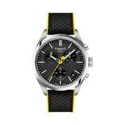 Tissot PR 100 Tour De France Chronograph Black Dial Silver Steel Strap Watch for Men - T150.417.11.051.00