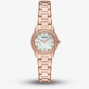 Emporio Armani Mia Mother of Pearl Dial Rose Gold Steel Strap Watch for Women - AR11671