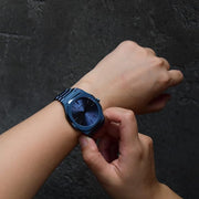 D1 Milano Ultra Thin Blue Dial Blue Steel Strap Watch for Women - D1-UTBL33