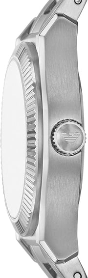 Emporio Armani Federica Mint Green Dial Silver Steel Strap Watch for Women - AR11656