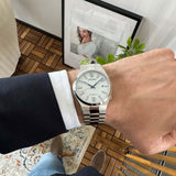 Citizen Tsuyosa Automatic White Dial Silver Steel Strap Watch for Men - NJ0159-86A