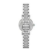 Emporio Armani Gianni T Bar Green Dial Silver Steel Strap Watch for Women - AR11667