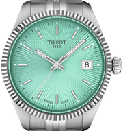 Tissot Ballade Quartz Green Dial Silver Steel Strap Watch for Women - T156.210.11.091.00