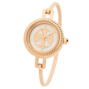 Tory Burch Riva Rose Gold Dial Rose Gold Steel Strap Watch for Women - TBW4037