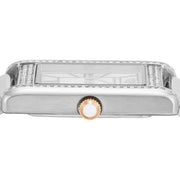 Emporio Armani Genni Mother of Pearl Dial Two Tone Steel Strap Watch for Women - AR11626