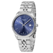 Tissot Ballade Quartz Blue Dial Silver Steel Strap Watch for Men - T156.410.11.041.00