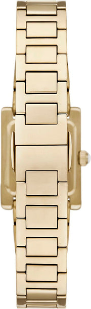 Emporio Armani Genni Crystals Gold Dial Gold Steel Strap Watch for Women  - AR11663