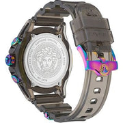 Versace Icon Active Chronograph Black Dial Grey Silicone Strap Watch for Men - VEZ701022