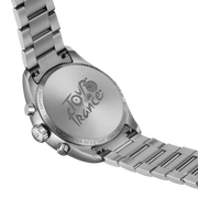 Tissot PR 100 Tour De France Chronograph Black Dial Silver Steel Strap Watch for Men - T150.417.11.051.00