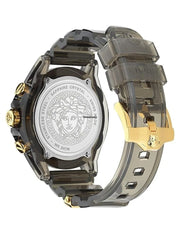 Versace Icon Active Chronograph Black Dial Black Siliconen Strap Unisex Watch - VE8P00224