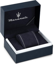 Maserati Attrazione Chronograph Black Dial Black Steel Strap Watch for Men - R8853151009