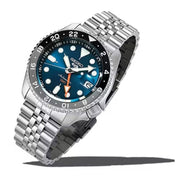 Seiko 5 Sports SKX Racers Heritage Velocity Blue Dial Silver Steel Strap Watch for Men - SSK045K1