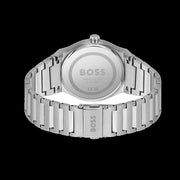 Hugo Boss Candor Green Dial Silver Steel Strap Watch for Men - 1514079