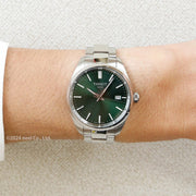 Tissot PR 100 Quartz Green Dial Silver Steel Strap Watch for Women - T150.210.11.091.00