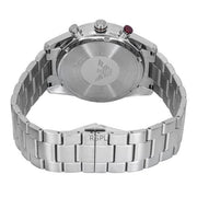 Emporio Armani Racer Chronograph White Dial Silver Steel Strap Watch for Men - AR11645