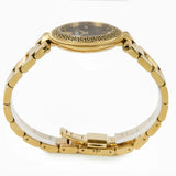 Versace Reve Analog Black Dial Gold Steel Strap Watch for Women - VE8B00624