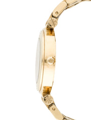 Tory Burch Classic T Black Dial Gold Steel Strap Watch for Women - TBW9010