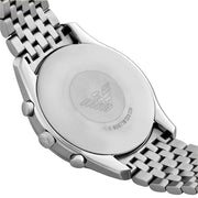 Emporio Armani Antonio Chronograph Blue Dial Silver Steel Strap Watch for Men - AR11582