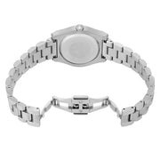 Emporio Armani Federica Pink Dial Silver Steel Strap Watch for Women - AR11658