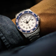 Citizen Mechanical Automatic White Dial Silver Steel Strap Watch for Men - NJ0171-81A