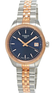 Tissot Ballade Quartz Blue Dial Two Tone Steel Strap Watch for Women - T156.210.22.041.00