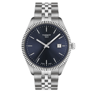 Tissot Ballade Quartz Blue Dial Silver Steel Strap Watch for Men - T156.410.11.041.00