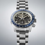 Seiko Prospex Speedtimer Solar Chronograph Grey Dial Silver Steel Strap Watch for Men - SSC939