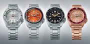 Seiko 5 Sports 55th Anniversary Limited Edition Rose Gold Dial Rose Gold Steel Strap Watch for Men - SRPK08K1