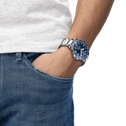Tissot Seastar 1000 Powermatic 80 Blue Dial Silver Steel Strap Watch for Men - T120.407.11.041.03